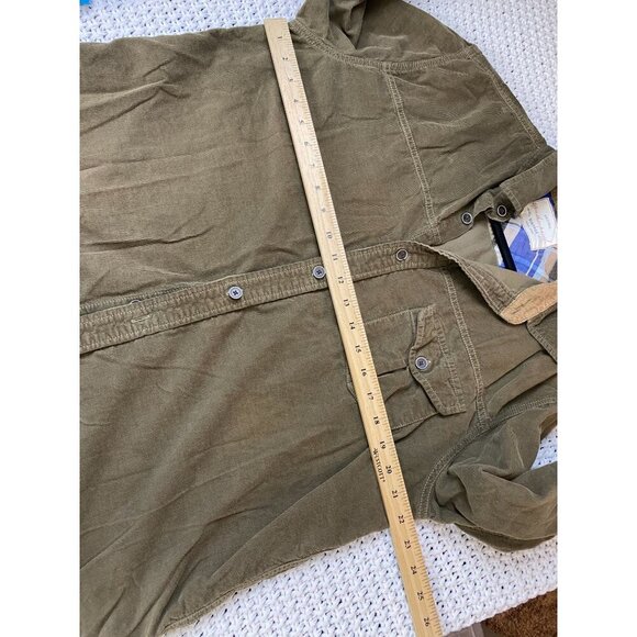 Weatherproof Mens Brown Corduroy Longs Sleeve Button Up Shirt Size Large Western - Picture 8 of 14